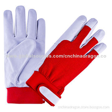 Light Working Gloves, Slip-on Cuff, Shirred Elastic